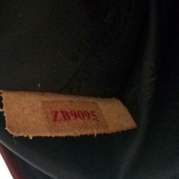 VINTAGE Fossil Red Distress Leather Crossbody Bag - Picture 14 of 15